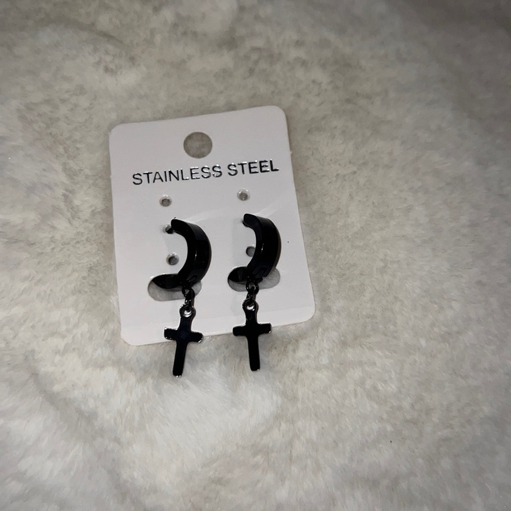 NWOT cross hoops